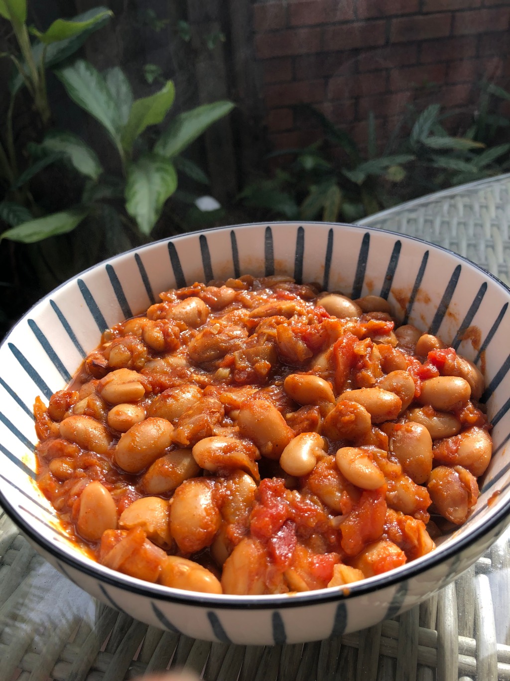 Butter bean and tomato bake